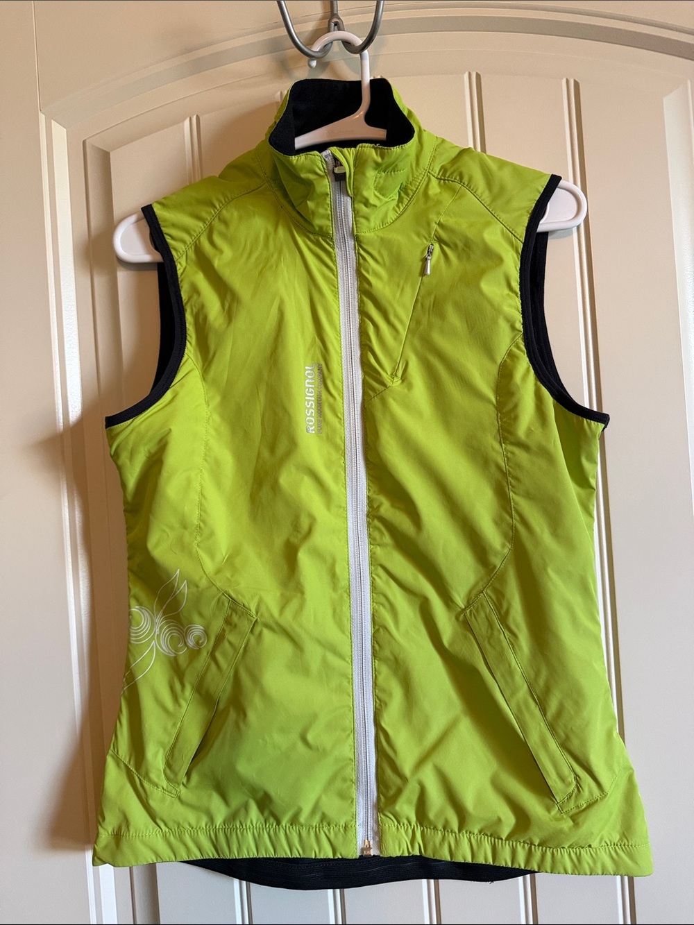 Rossignol Women's Bright Lime Green Sleeveless Wind Vest